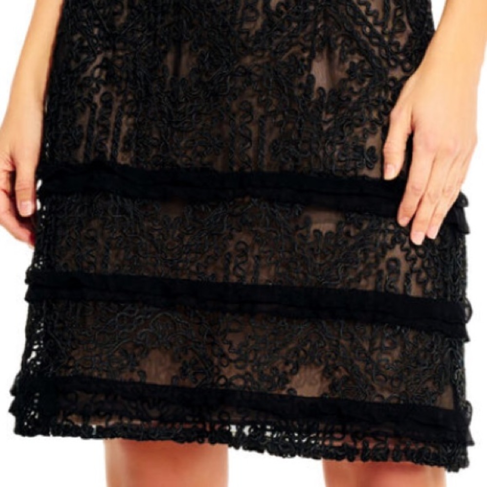 Aidan Mattox soutache embroidered sheath dress - Picture 3 of 6